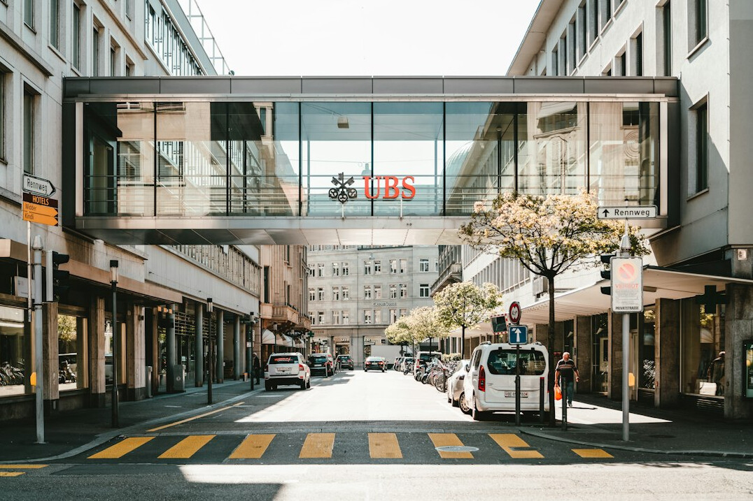 modern swiss bank interior