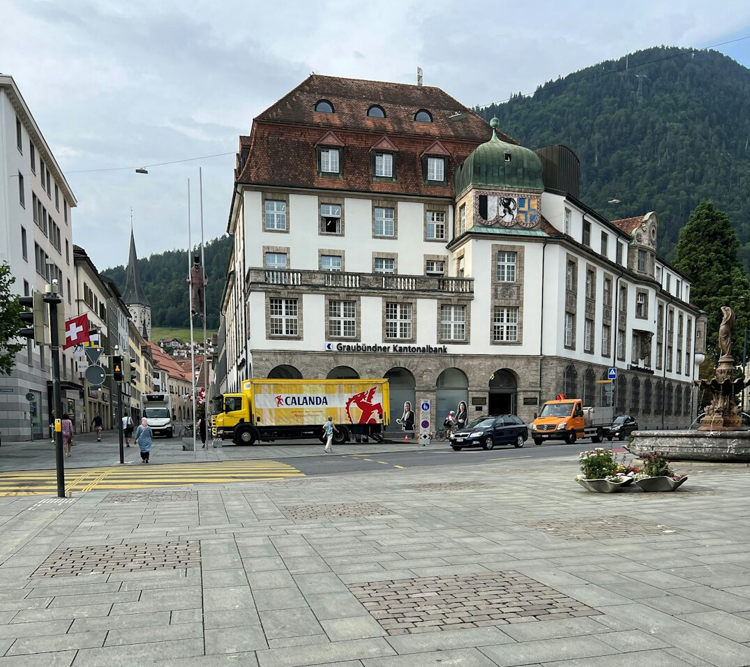 swiss bank building exterior